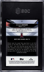 2022 Bowman's Best Shohei Ohtani #25 Green Mini Dia. , Refractor SGC 9.5