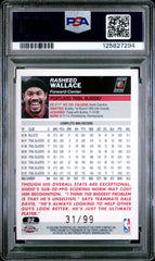 2003 Topps Chrome Rasheed Wallace #92 Gold Refractor PSA 8