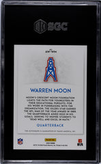 2020 Panini One Warren Moon #AW-WM Award Winners Autograph SGC 9.5 Auto 10