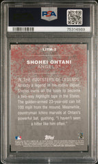 2018 Topps Legends In The Making Shohei Ohtani #2 Black PSA 9