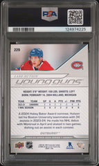 2024 Upper Deck Lane Hutson #229 Outburst PSA 9