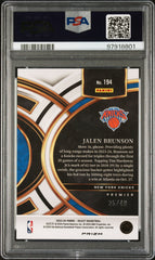 2023 Panini Select Jalen Brunson #194 Red Disco PSA 10