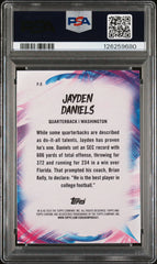 2024 Topps Chrome Finesse Jayden Daniels #F3 Lazer Refractor PSA 10