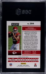 2017 Panini Playoff Patrick Mahomes II #204 SGC 9.5