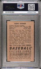 1952 Bowman Duke Snider #116 PSA 4