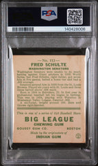 1933 Goudey Fred Schulte #112 PSA 5