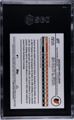 2024 Topps Jackson Holliday #697 SP Batting SGC 9.5