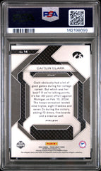 2024 Panini Prizm Draft Picks New Recruits Caitlin Clark #14 Ice PSA 9