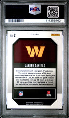 2024 Panini Prizm Emergent Jayden Daniels #2 Green Ice PSA 10