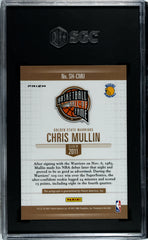 2021 Panini Impeccable Chris Mullin #SH-CMU Spectra Hall Of Fame SIG. SGC 9.5 Auto 10