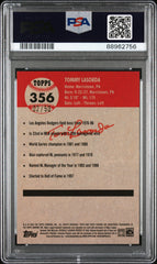 2022 Topps Chrome Platinum Anniversary Tommy Lasorda #356 Gold Refractor PSA 10