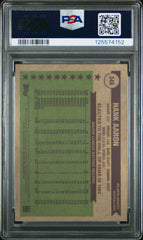 2025 Topps Heritage Hank Aaron #346 Chrome Black Refractor 76/76 PSA 10