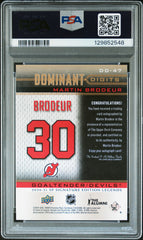 2020 Upper Deck SP Signature Legends Dominant Digits Martin Brodeur #47 Auto PSA A Auto 10