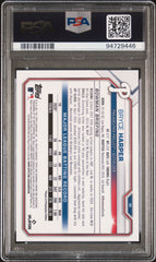 2021 Bowman Chrome Bryce Harper #96 Fuchsia Refractor PSA 10