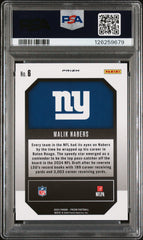 2024 Panini Prizm Emergent Malik Nabers #6 Green PSA 10