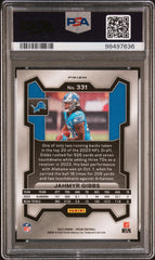 2023 Panini Prizm Jahmyr Gibbs #331 Orange Ice PSA 9