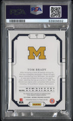 2019 Panini National Treasures Collegiate Tom Brady #1 Gold 03/10 PSA 10