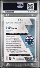2015 Upper Deck The Cup Enshrinements Glenn Anderson #E-GA Autograph PSA 6