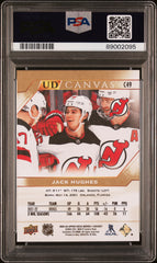 2022 Upper Deck UD Canvas Jack Hughes #C49 PSA 10