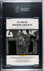 2018 Panini Cornerstones Shohei Ohtani #RM-SO Reserve Mat. SGC 8.5