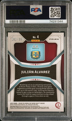 2022 Panini Prizm World Cup Qatar Julian Alvarez #4 Red PSA 9