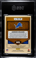 2022 Panini Gold Standard Jameson Williams #RAJ-JWI Rookie Autograph Jumbo Jersey SGC 9.5 Auto 10