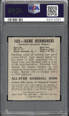 1948 Leaf Gene Hermanski #102 Correct Spelling PSA 8