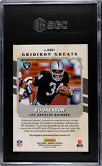 2022 Donruss Bo Jackson #GG61 Gridiron Greats Autograph SGC 8 Auto 10