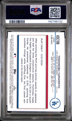 2024 Topps Chrome Update Yoshinobu Yamamoto #USC108 X Fractor PSA 9
