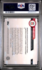2022 Topps Now UEFA Champions League Mohamed Salah #43 Purple 47/99 PSA 9