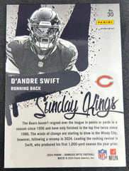 2024 Panini Donruss Optic Football Sunday Kings D'Andre Swift #30 Prizm