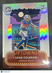 2024 Panini Donruss Optic Football Uptowns Keon Coleman #15 Prizm RC