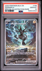 2025 Pokemon Blk En-Black Bolt Zekrom Ex Special Illustration Rare PSA 10 #166