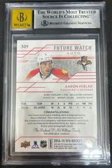 2014 SP Authentic Aaron Ekblad #309 Rookie BGS 9 Auto 10