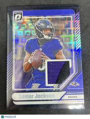 2024 Panini Donruss Optic Prizm Threads Lamar Jackson #DTB-LJN Authentic Memorabilia Patch
