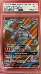 2017 Pokemon Sun & Moon Burning Shadows Fa/machamp Gx Burning Shadows PSA 9 #135