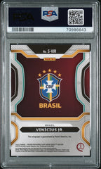 2022 Panini Prizm World Cup Qatar Signatures Vinicius Jr. Signatures PSA 10 #VJR