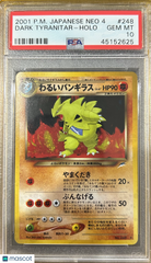 2001 Pokemon Japanese Neo 4 Dark Tyranitar #248 Japanese PSA 10