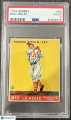 1933 Goudey Bing Miller #59 PSA 2