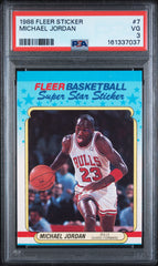 1988 Fleer Sticker Michael Jordan PSA 3 #7
