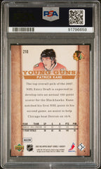 2007 Upper Deck #210 Patrick Kane Young Guns PSA 9 Mint ++