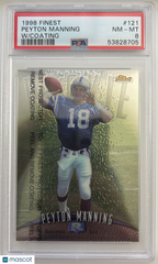 1998 Finest Peyton Manning #121 W Coating PSA 8