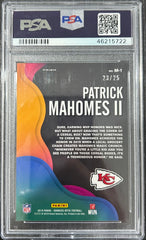 2019 Panini Donruss Optic Mythical Patrick Mahomes II #M1 Black Pandora PSA 10