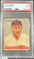 1933 Goudey Ed Brandt #50 PSA 2