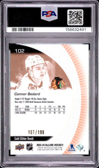 2023 Upper Deck Allure Connor Bedard Gold Glitter Bomb PSA 9 #102