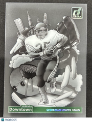 2025 Panini Clearly Donruss Downtown Legends Christian Okoye #DT-CO Acetate