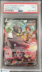 2022 Pokemon Sword & Shield Brilliant Stars SS Urshifu V #TG18 Fa Brilliant Stars PSA 9