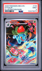 2025 Pokemon Meg En-Mega Evolution Ivysaur Illustration Rare PSA 9 #134