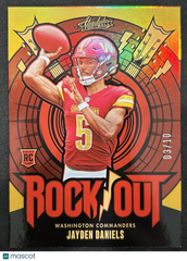 2024 Panini Absolute Football Rock Out Jayden Daniels #RO-JDS RC 03/10