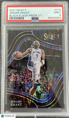 2021 Panini Select Jerami Grant #216 Black Flash Prizm 1 1 PSA 9